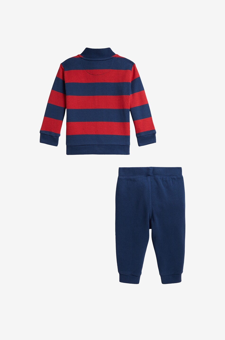 POLO RALPH LAUREN Ensemble pull polo rayé et pantalon de jogging en coton bébé Estate-Rib Bébé ROUGE 2