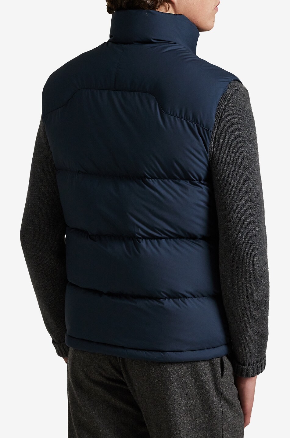 POLO RALPH LAUREN Gorham sleeveless high-neck down jacket Men DARK BLUE 3