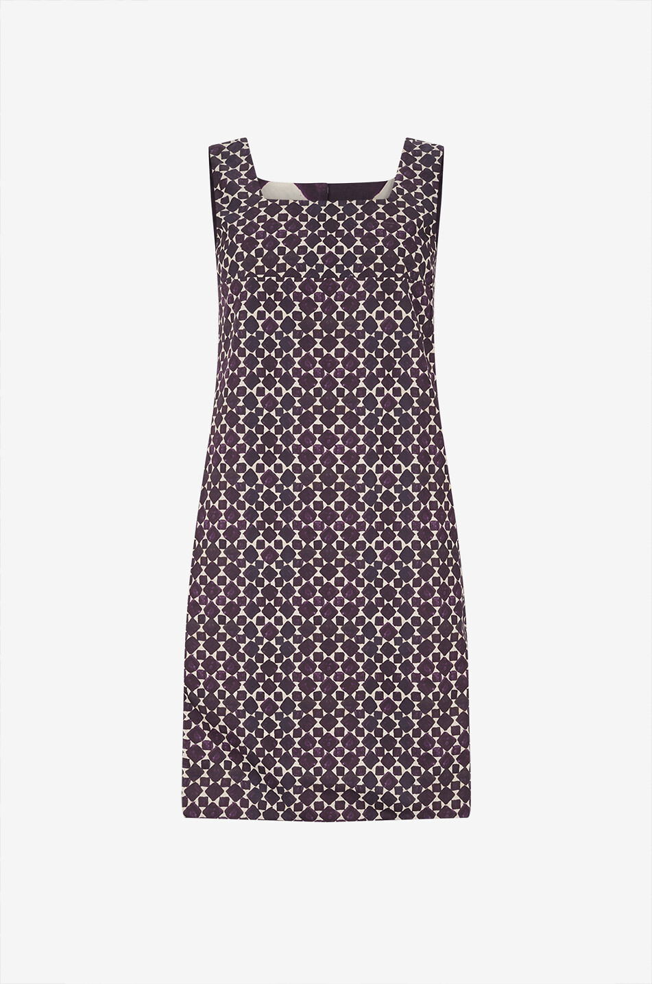 'S MAX MARA Rock printed cotton sleeveless short dress Women DARK PURPLE 4