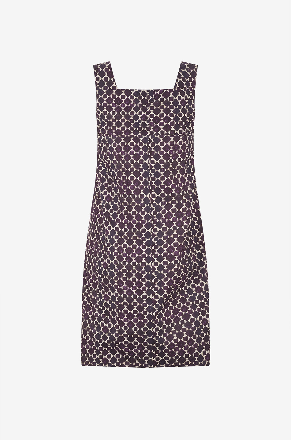 'S MAX MARA Rock printed cotton sleeveless short dress Women DARK PURPLE 5