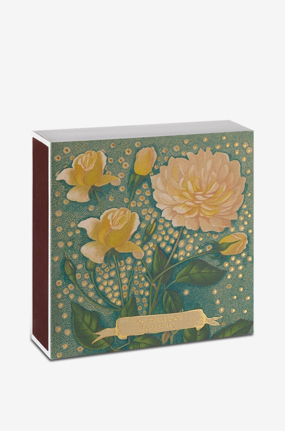 Rose Perle D'or floral matchbox