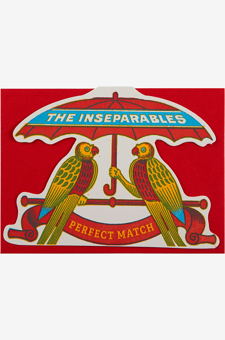 The Inseparables die-cut greetings card