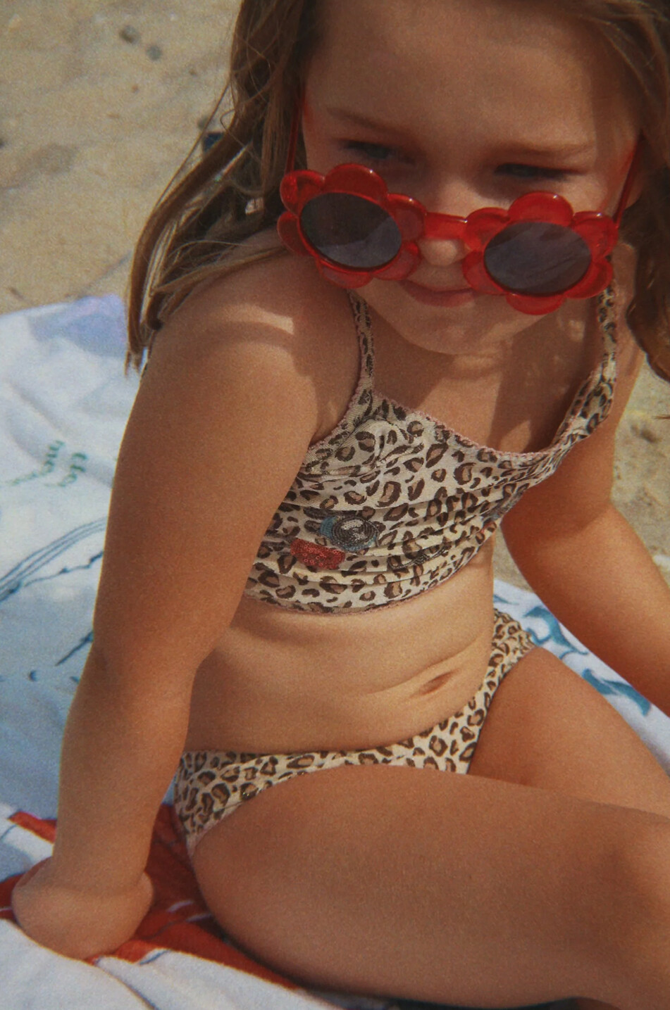 KONGES SLØJD Junior Flower children's glitter sunglasses Girl PINK 5