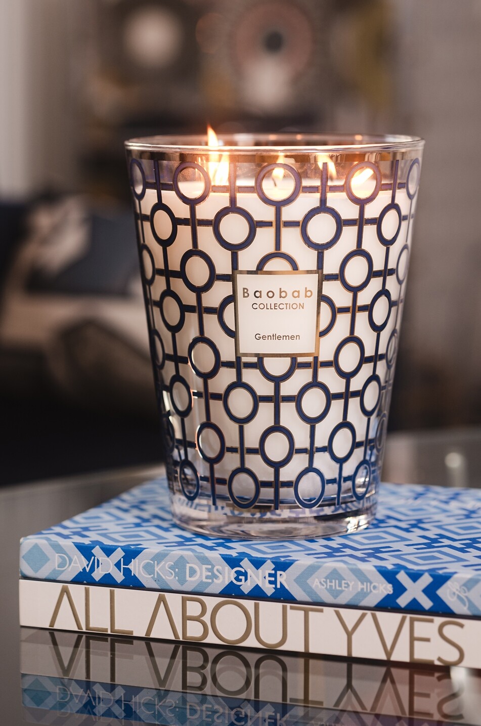 BAOBAB COLLECTION Bougie parfumée Gentlemen Max 24 Maison BLEU 5
