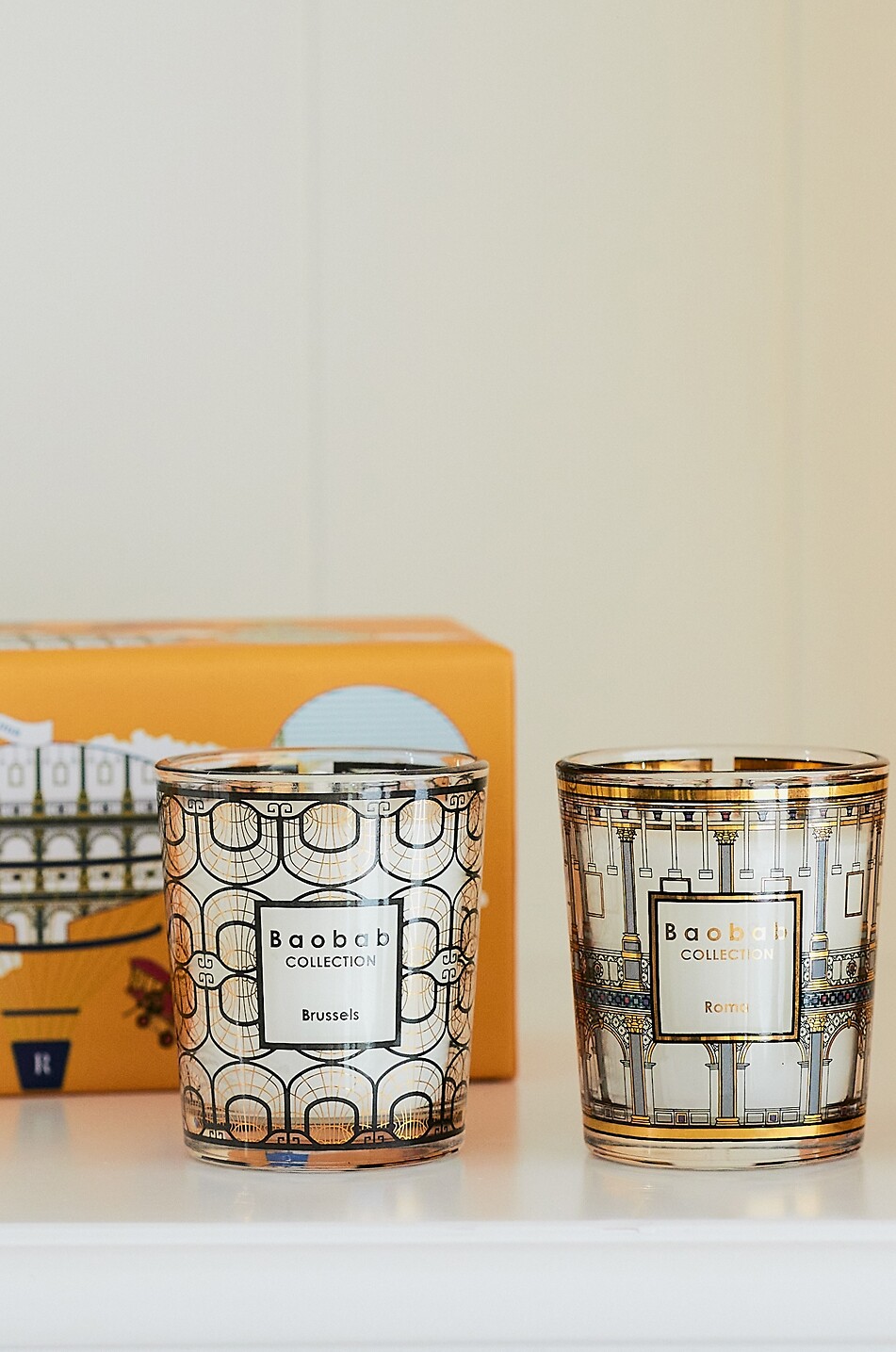 BAOBAB Travel Brussels Roma À Saint-Tropez set of three scented candles Home MULTI COLOURED 2