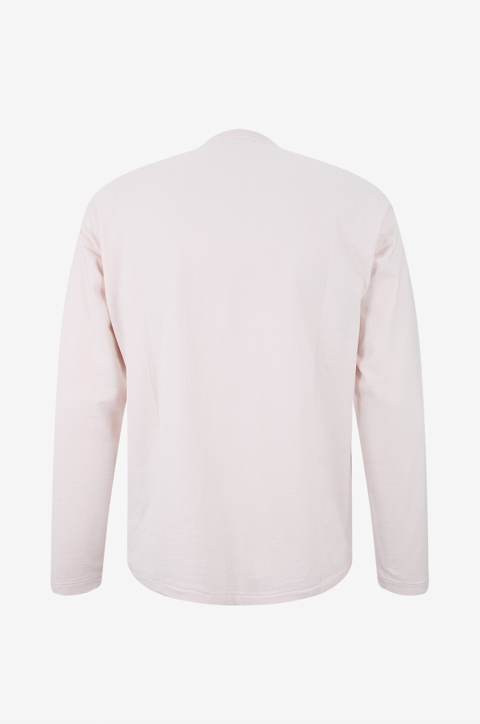 AURALEE Langärmeliges Rundhals-T-Shirt aus Bio-Baumwolle Herren HELLROSA 2