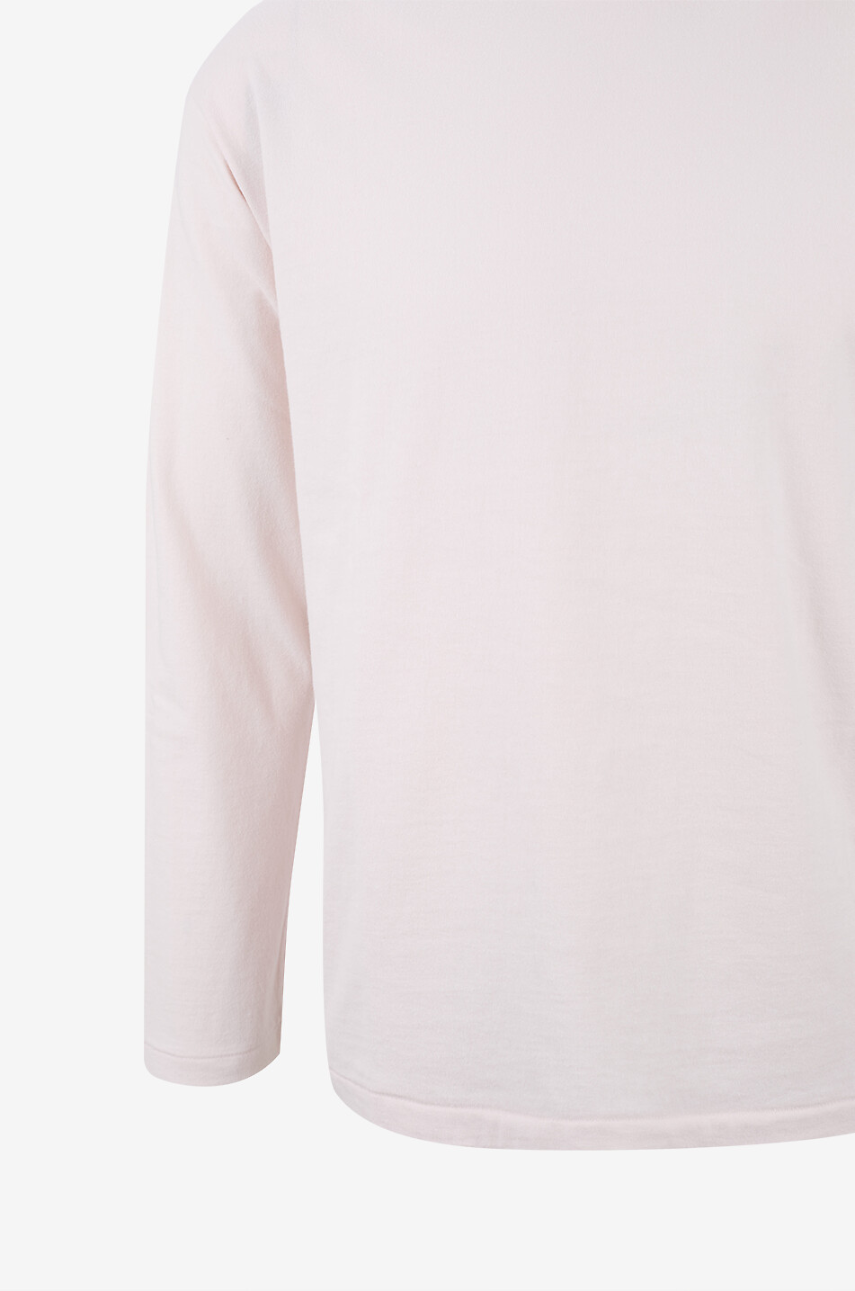 AURALEE Langärmeliges Rundhals-T-Shirt aus Bio-Baumwolle Herren HELLROSA 3