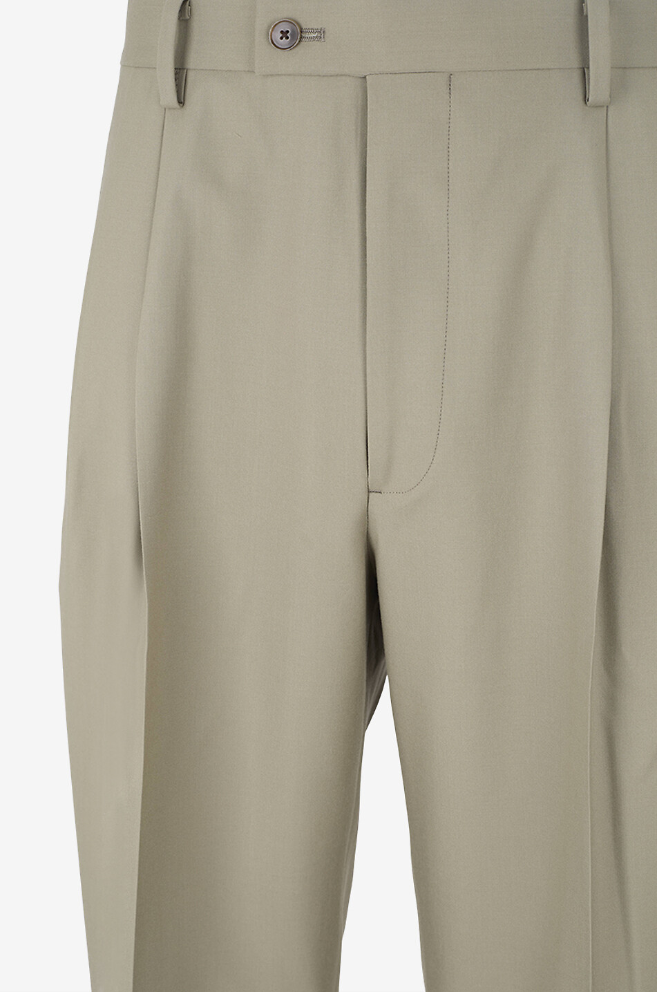 AURALEE Wide-leg pleated wool trousers Men KHAKI 3