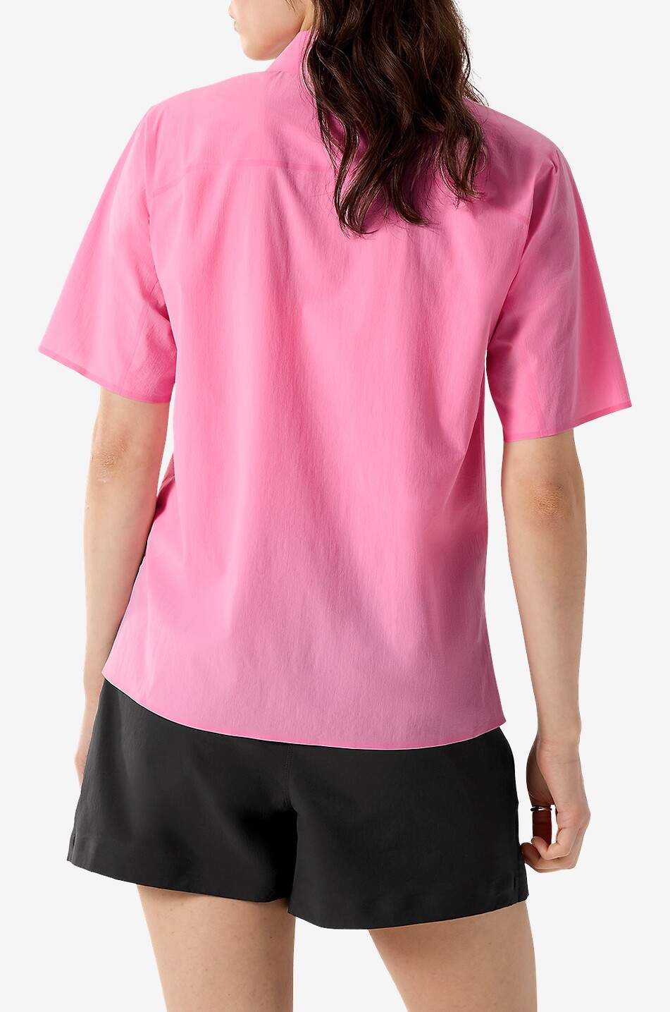 ARC'TERYX Olia fitted short-sleeved shirt in technical fabric Women PINK 5