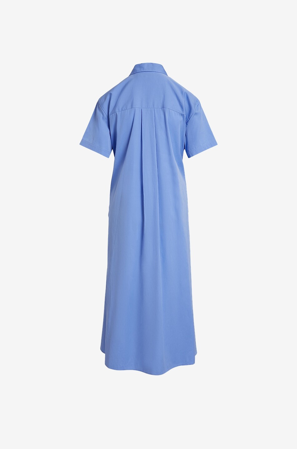 POLO RALPH LAUREN Pony cotton short-sleeved midi shirt dress Women BLUE 2