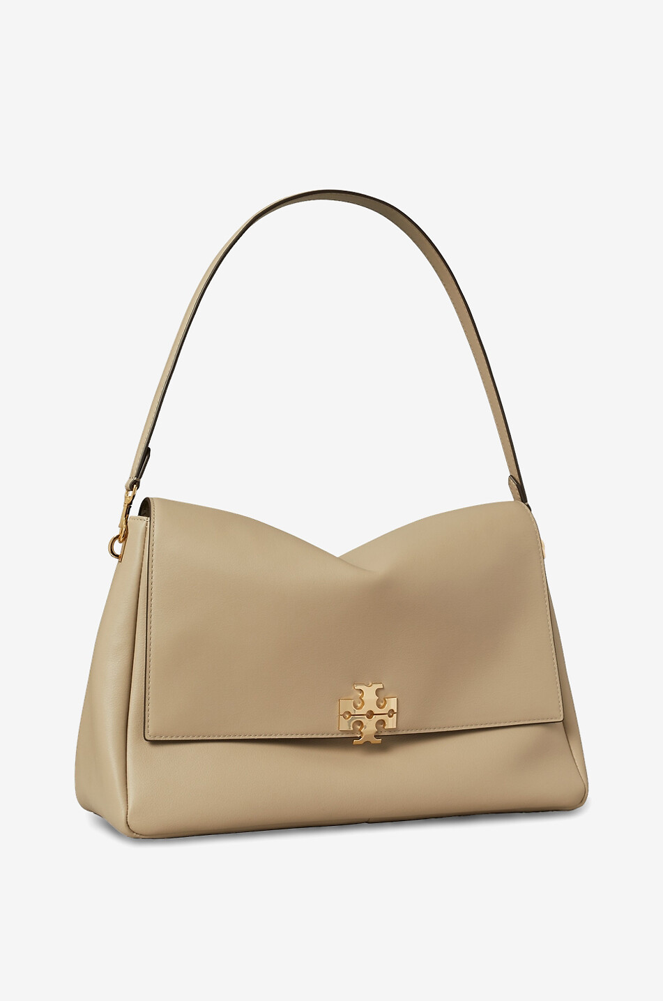 TORY BURCH Sac porté épaule en cuir Charlie Large Femme BEIGE 2