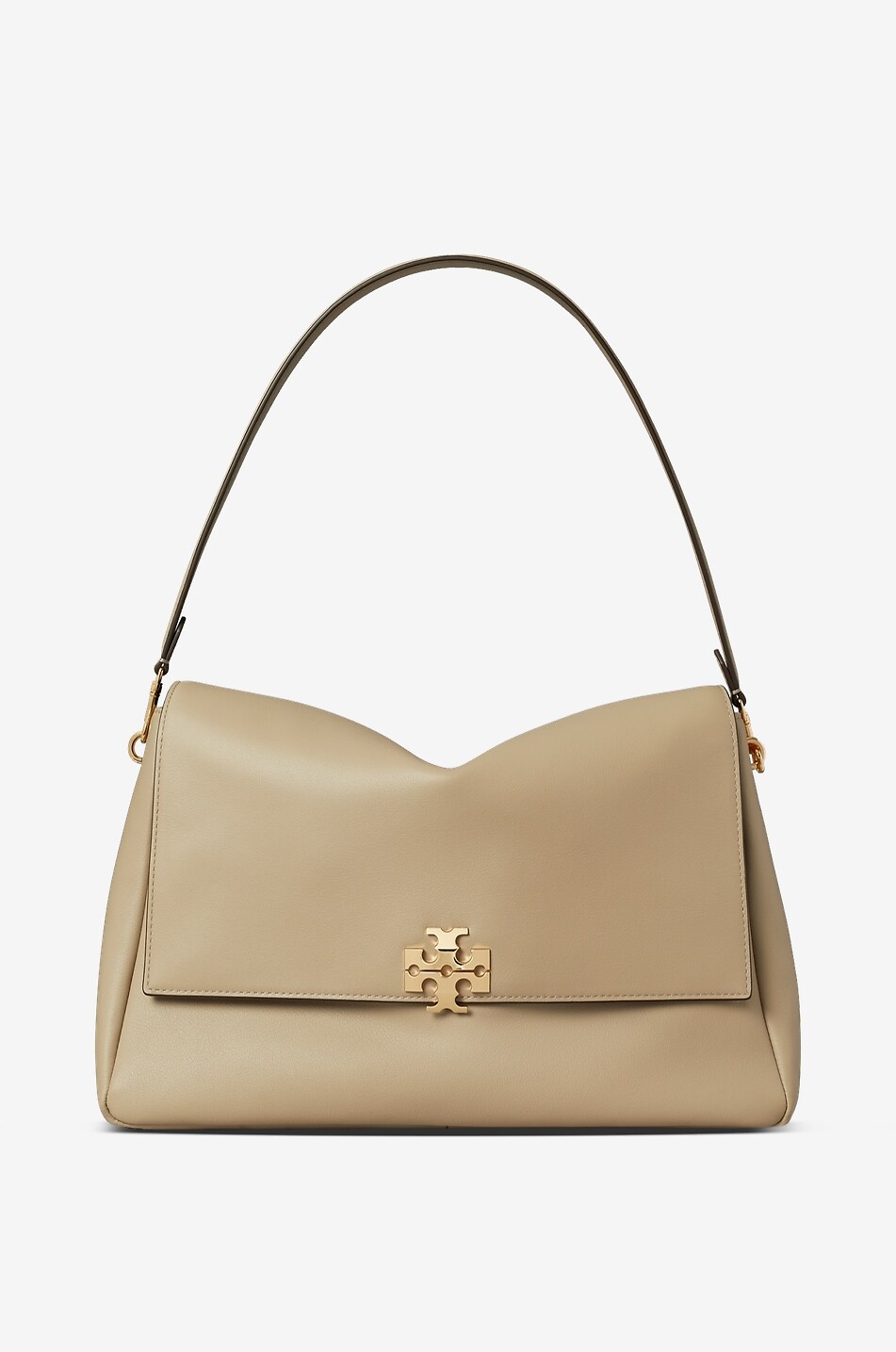 TORY BURCH Sac porté épaule en cuir Charlie Large Femme BEIGE 1