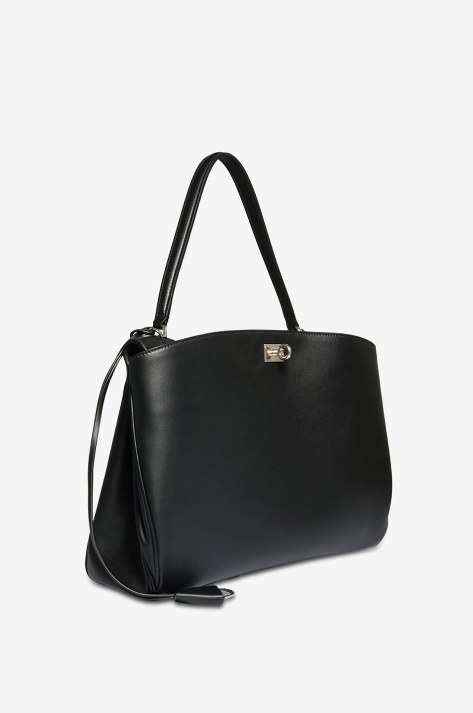 BALENCIAGA Sac à main en cuir de veau Rodeo Femme NOIR 2