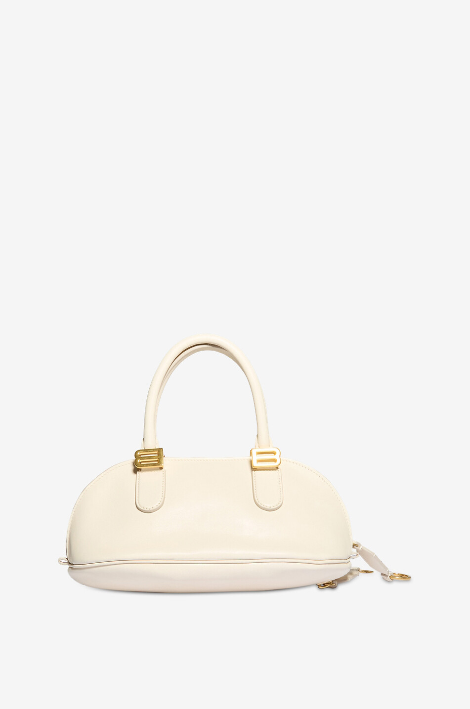 BALENCIAGA Sac à main bowling en cuir Bolero Femme BLANC CASSE 3