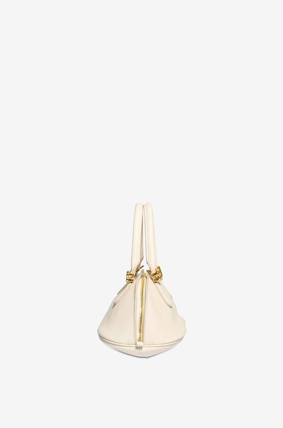 BALENCIAGA Sac à main bowling en cuir Bolero Femme BLANC CASSE 4