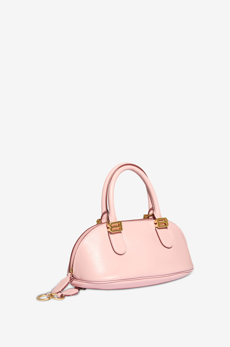 BALENCIAGA Sac à main bowling en cuir Bolero Femme ROSE CLAIR 2