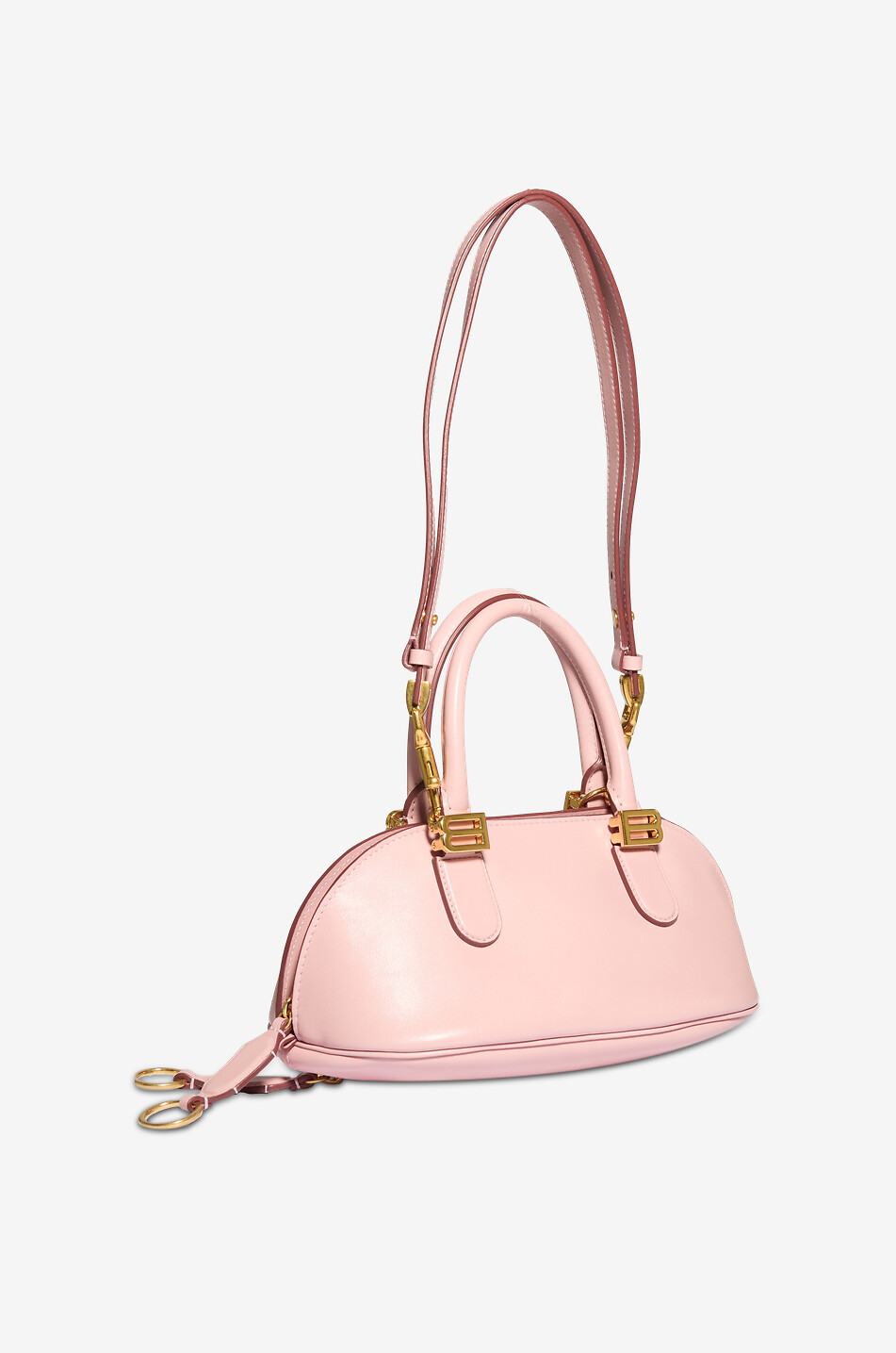 BALENCIAGA Sac à main bowling en cuir Bolero Femme ROSE CLAIR 5
