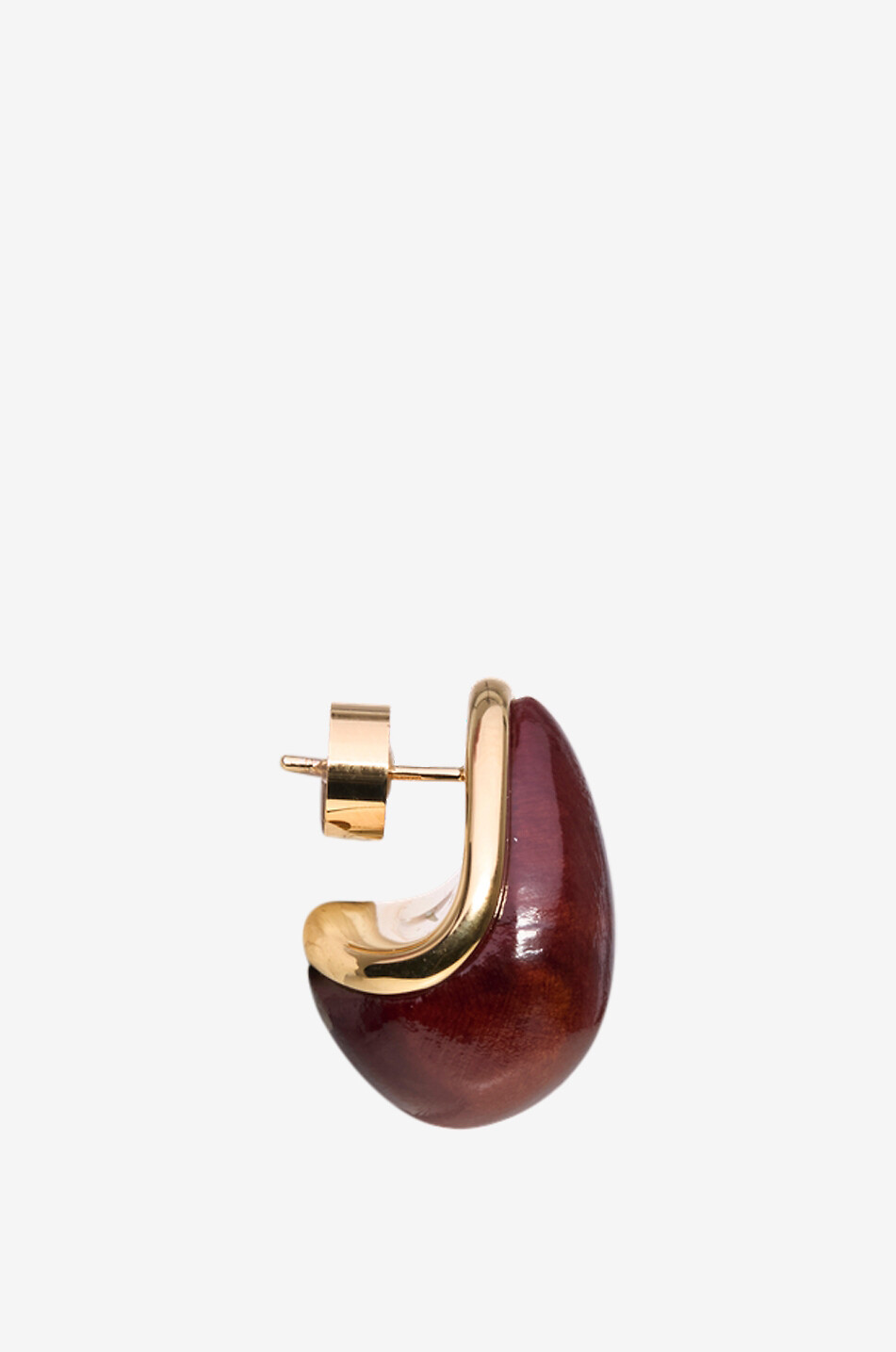 JACQUEMUS Boucles d'oreilles en laiton et bois Les Mini Boucles Raisin Femme MARRON 2
