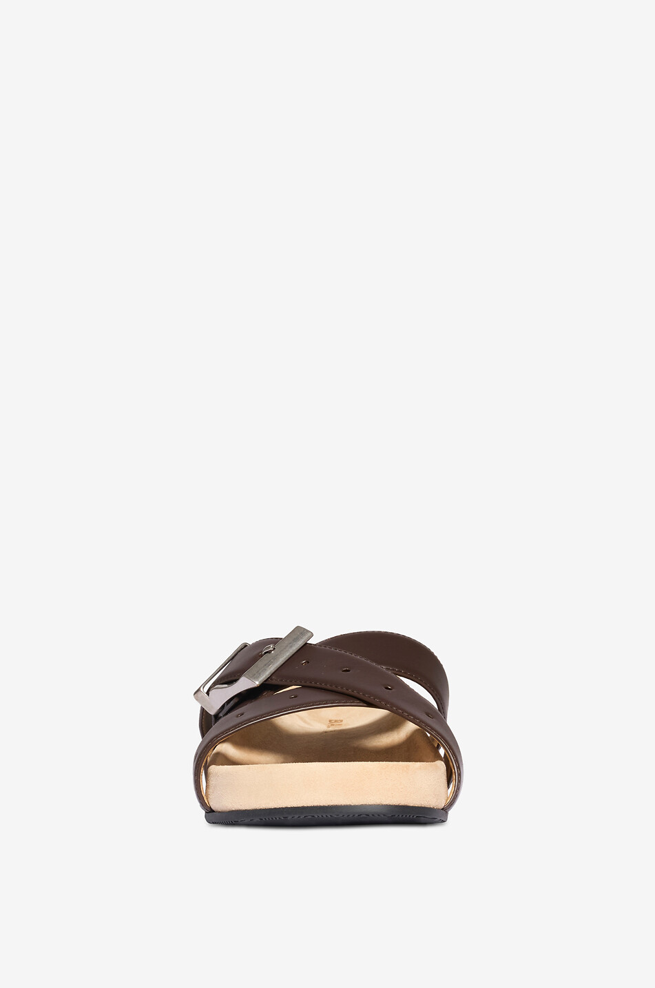 BALENCIAGA Sandalen mit Schnalle aus Kalbsleder Herren BRAUN 2