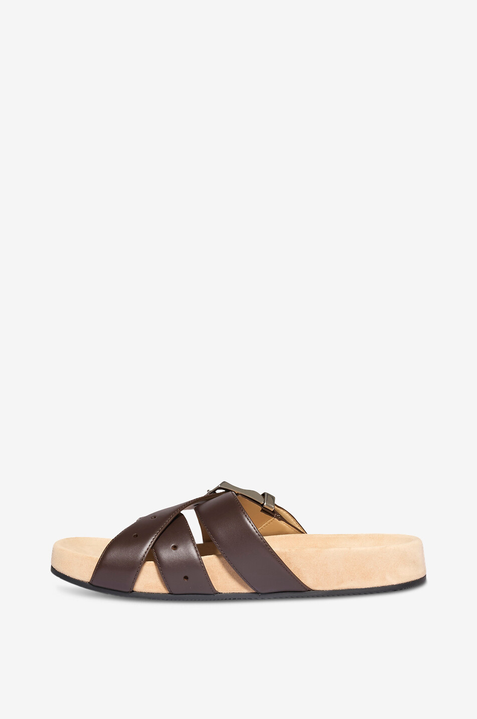 BALENCIAGA Sandalen mit Schnalle aus Kalbsleder Herren BRAUN 4