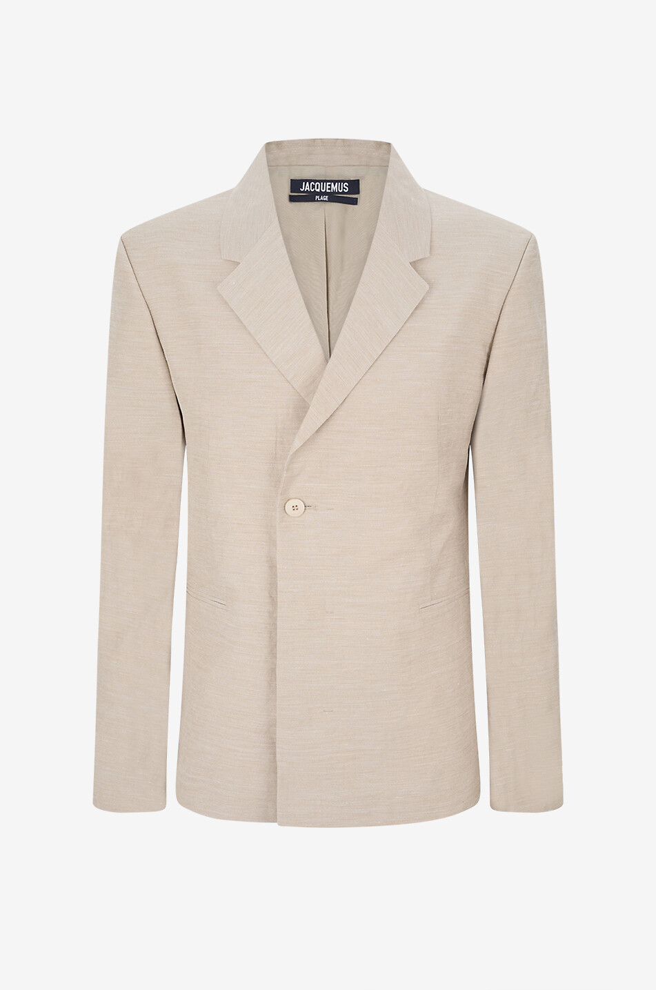 JACQUEMUS Zweireihiger Blazer aus Leinen und Viskose La Veste Melo Herren BEIGE 1