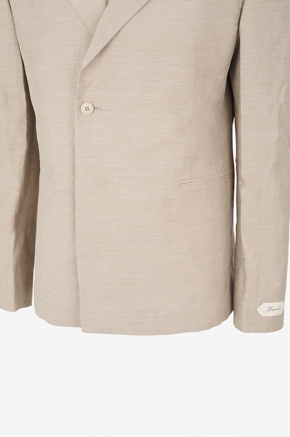 JACQUEMUS Zweireihiger Blazer aus Leinen und Viskose La Veste Melo Herren BEIGE 3