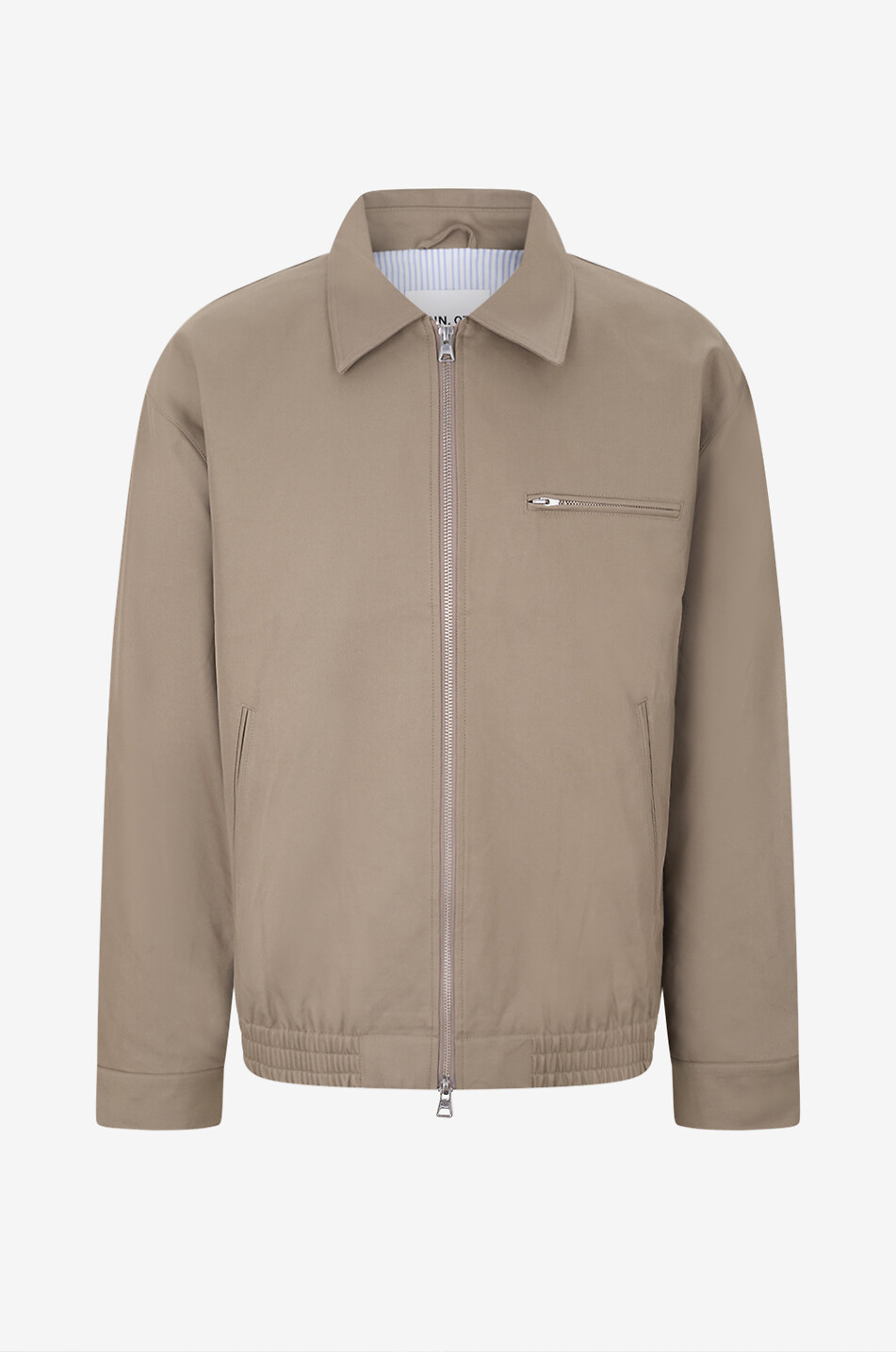 NN07 Gideon canvas lightweight jacket with shirt collar Men BROWN 1