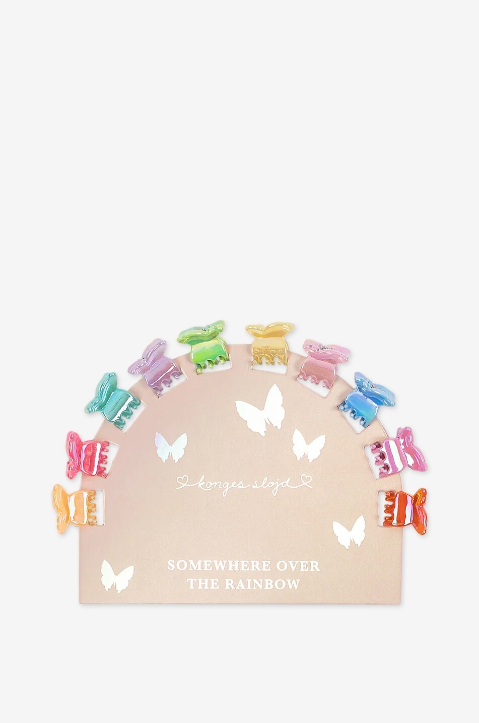 KONGES SLØJD Mini Butterfly girl's butterfly mini hair clips set of 10 Girl MULTI COLOURED 1