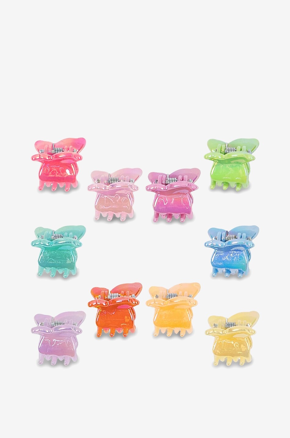 KONGES SLØJD Mini Butterfly girl's butterfly mini hair clips set of 10 Girl MULTI COLOURED 2