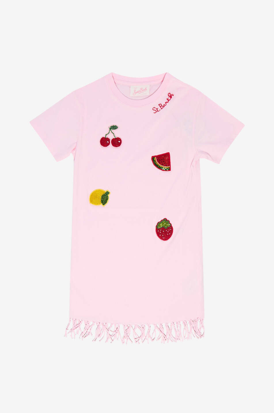 Abbey girl's short-sleeved cotton jersey dress