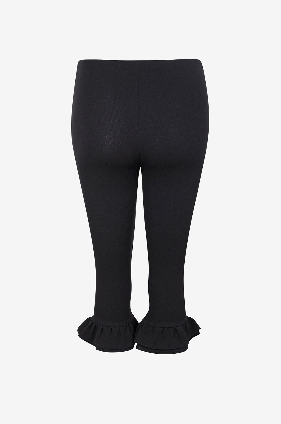 JACQUEMUS Pantalon capri à volants en jersey Le Bermuda Playa Femme NOIR 2
