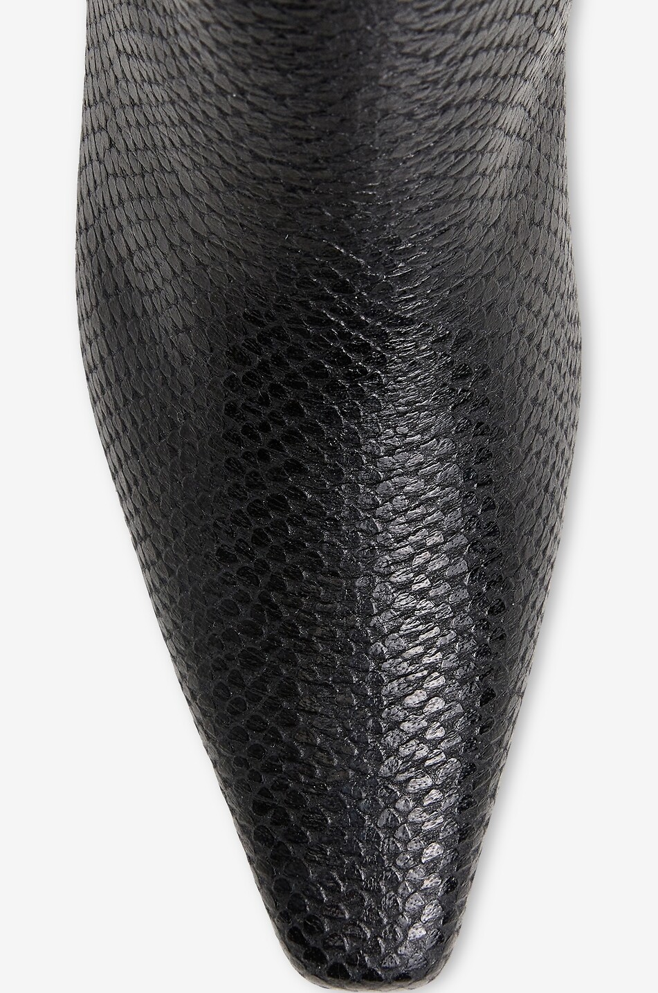 FLATTERED Bottines à talon en cuir effet serpent Xena 55 Femme NOIR 6