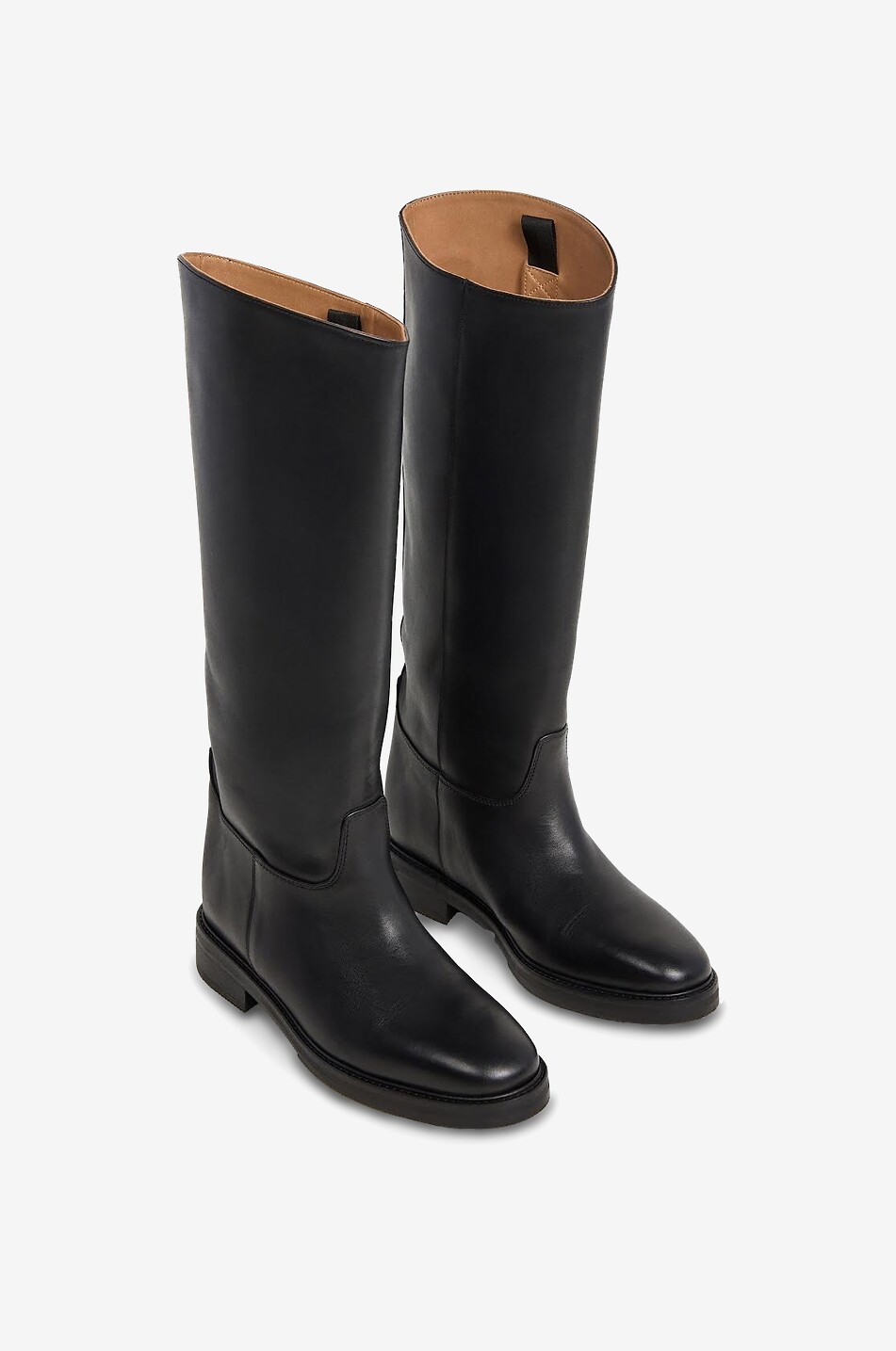 FLATTERED Flache Stiefel aus glattem Leder Florentine 25 Damen SCHWARZ 2