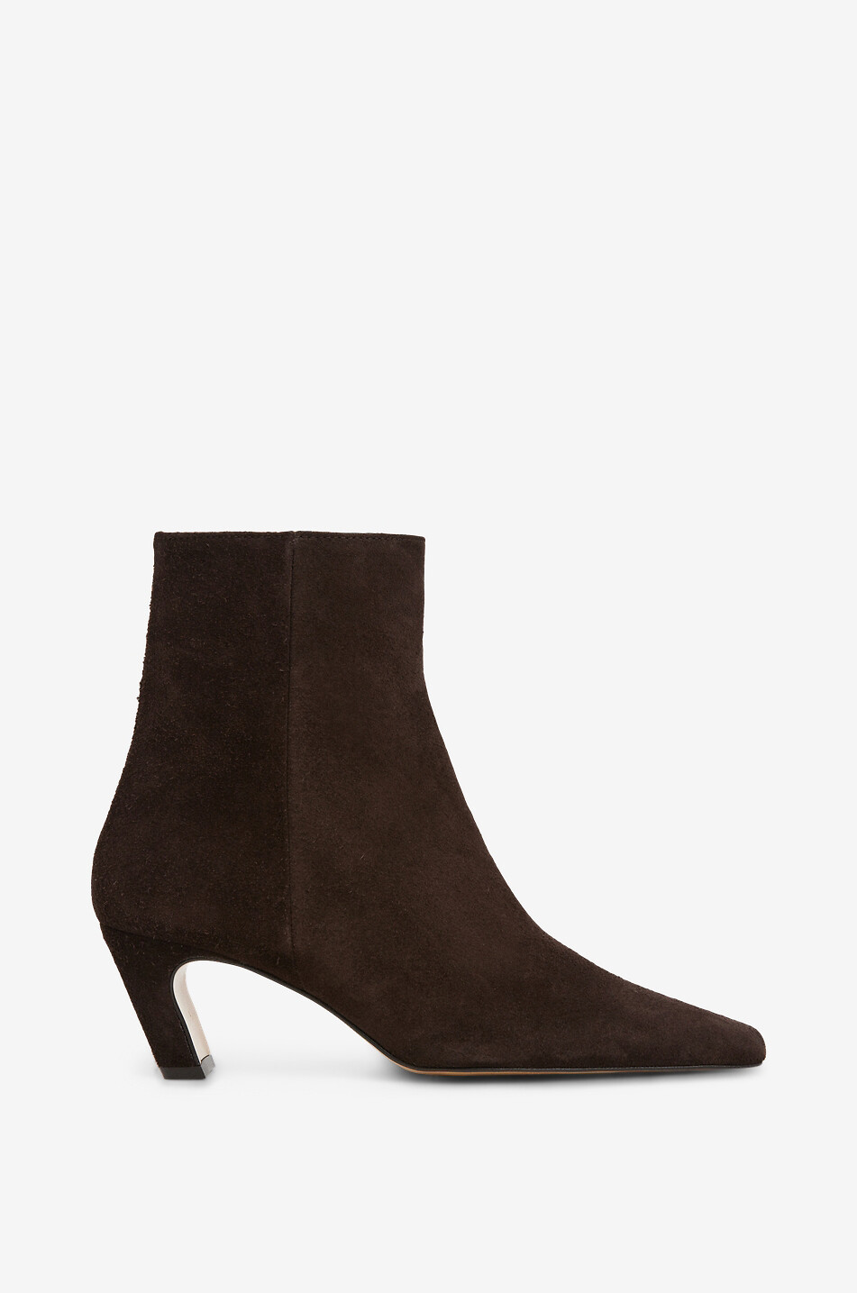 FLATTERED Xena 55 heeled suede ankle boots Women DARK BROWN 1
