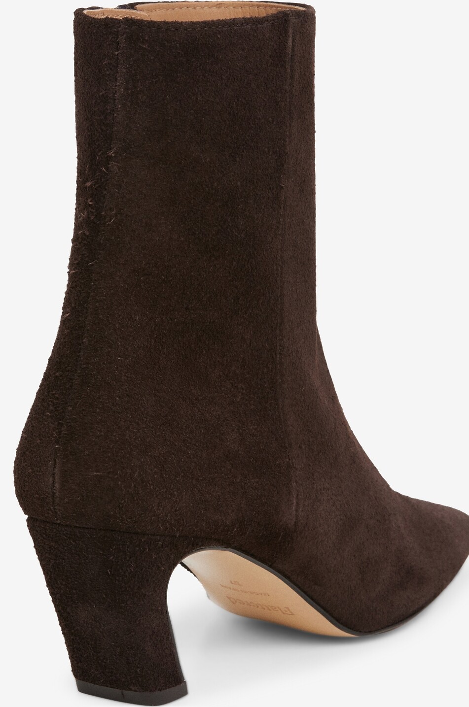 FLATTERED Xena 55 heeled suede ankle boots Women DARK BROWN 4