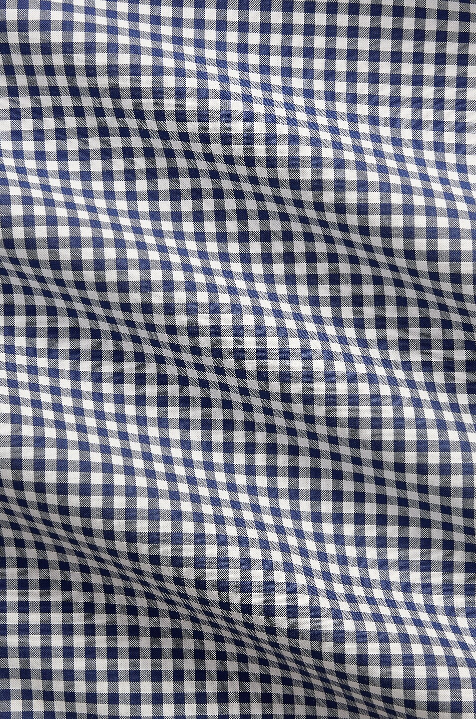 POLO RALPH LAUREN Custom Fit gingham check poplin shirt Men DARK BLUE 6