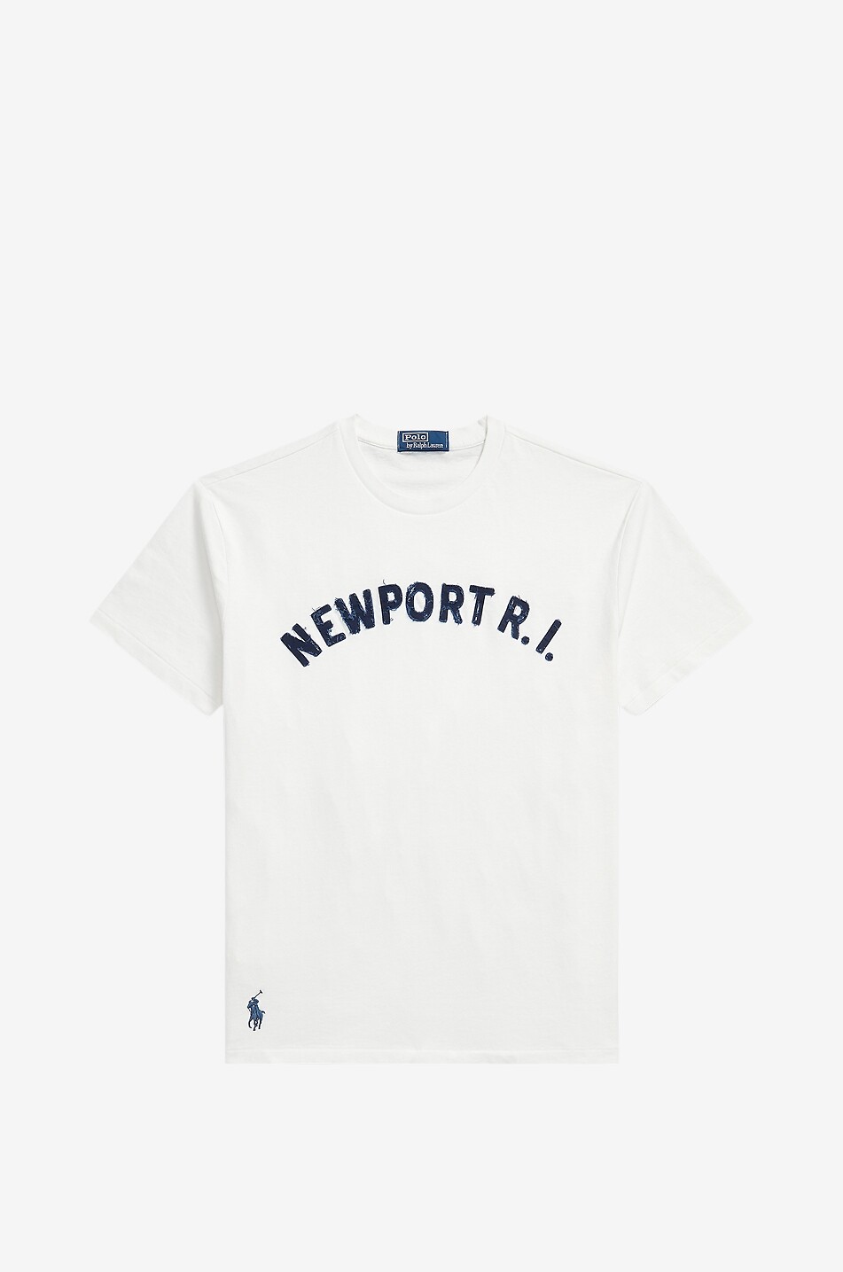 POLO RALPH LAUREN Bedrucktes Kurzarm-T-Shirt Newport R.l. Classic Fit Herren WEISS 1