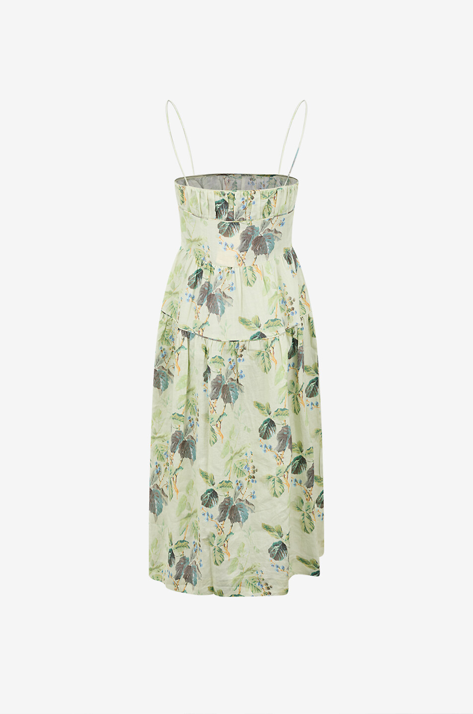 DÔEN Benoit floral print midi dress with straps Women GREEN 2