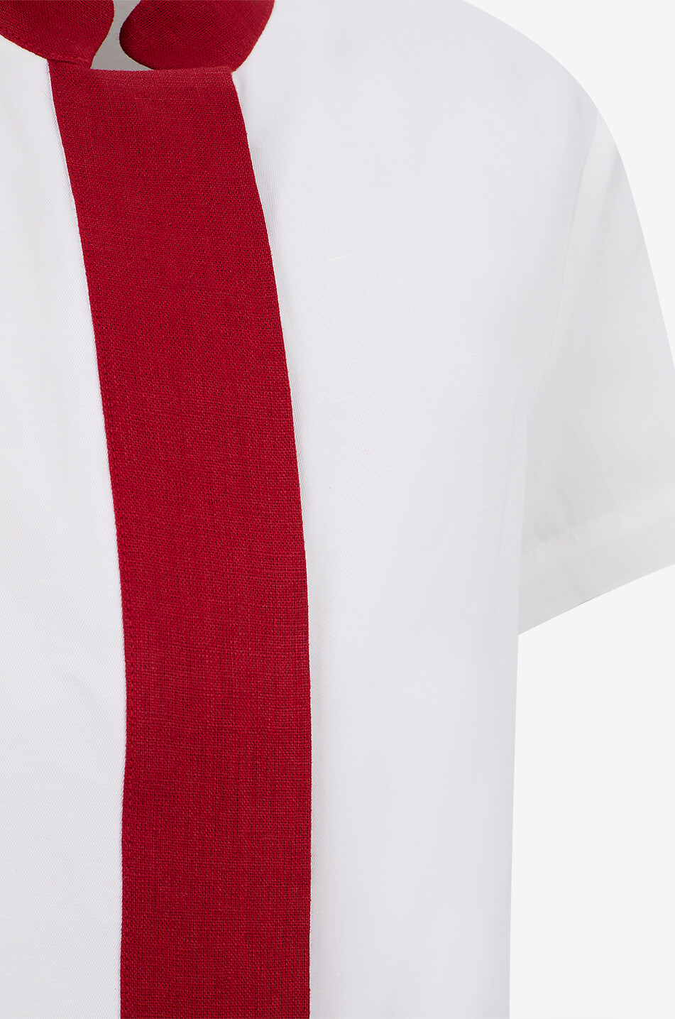LIBEROWE Hana viscose and linen twill short-sleeved shirt Women WHITE 3