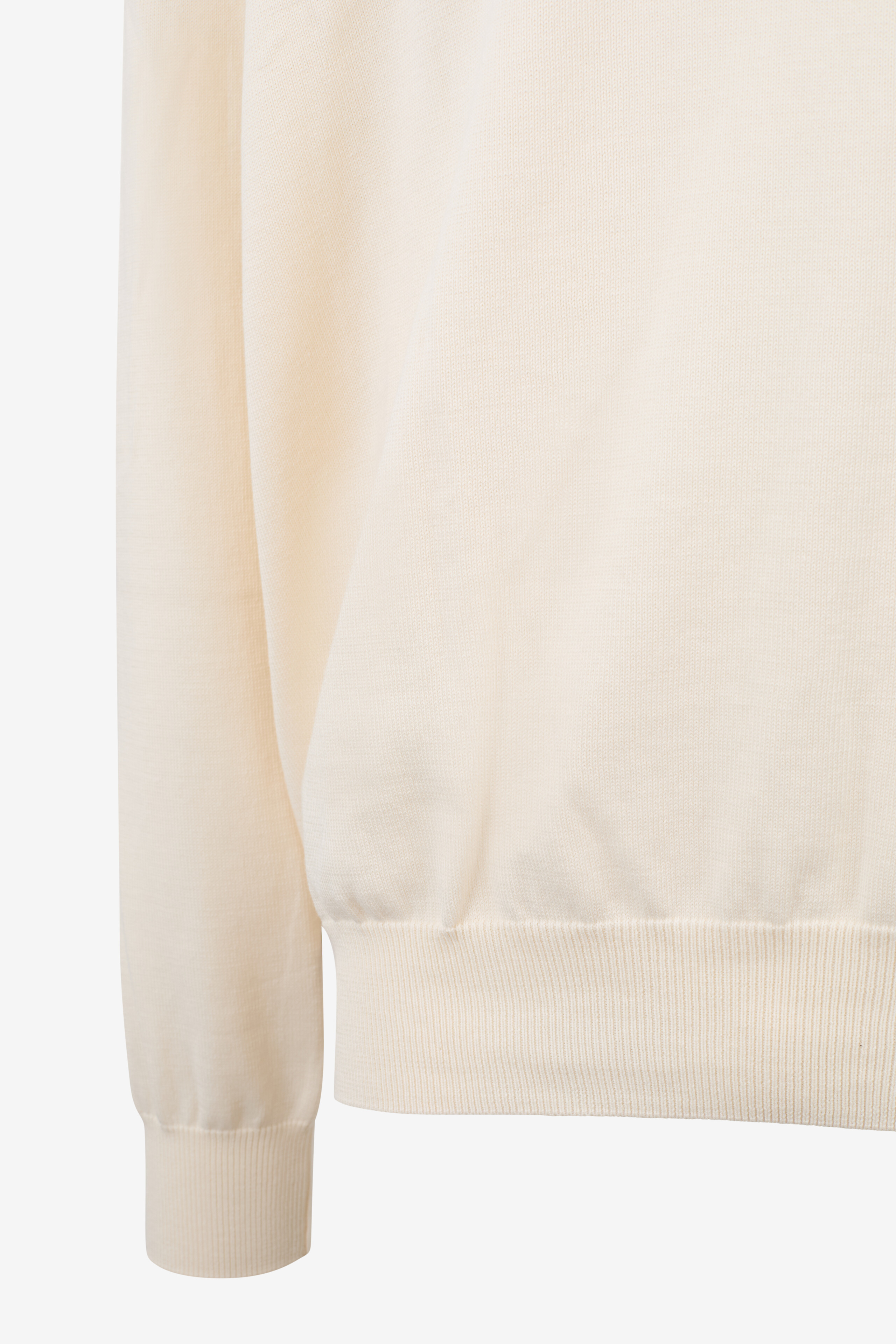 GRAN SASSO Lightweight cotton crew neck jumper Men EGGSHELL 3