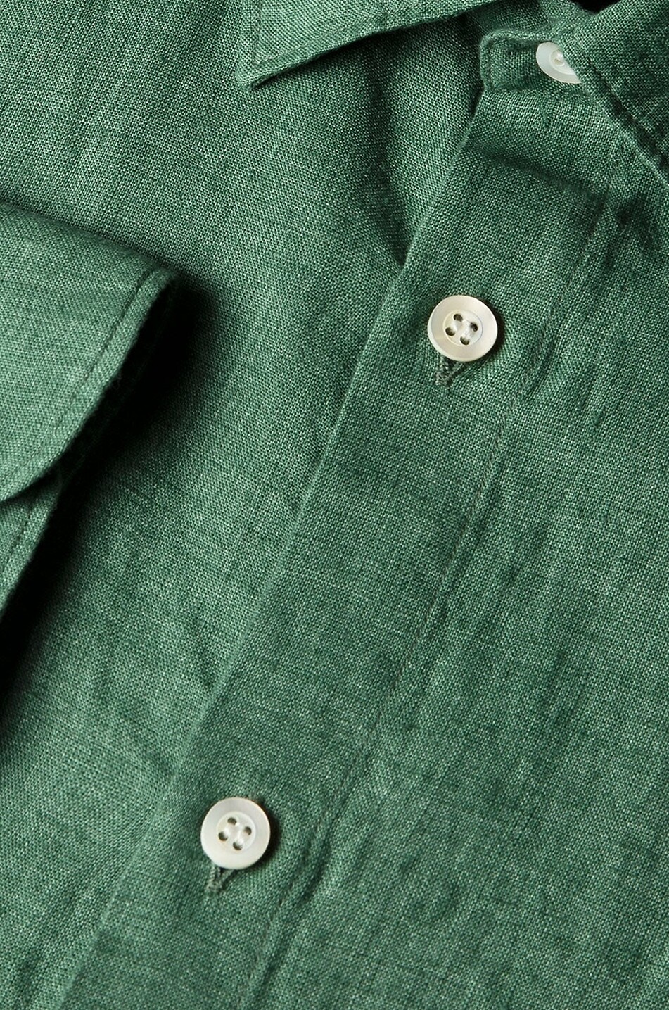 SUNSPEL Linen long-sleeved shirt Men GREEN 6