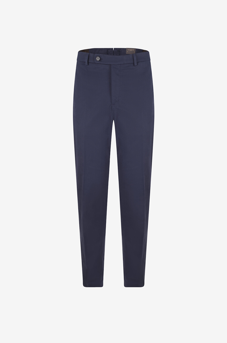 SLOWEAR Straight-leg cotton canvas trousers Men DARK BLUE 1