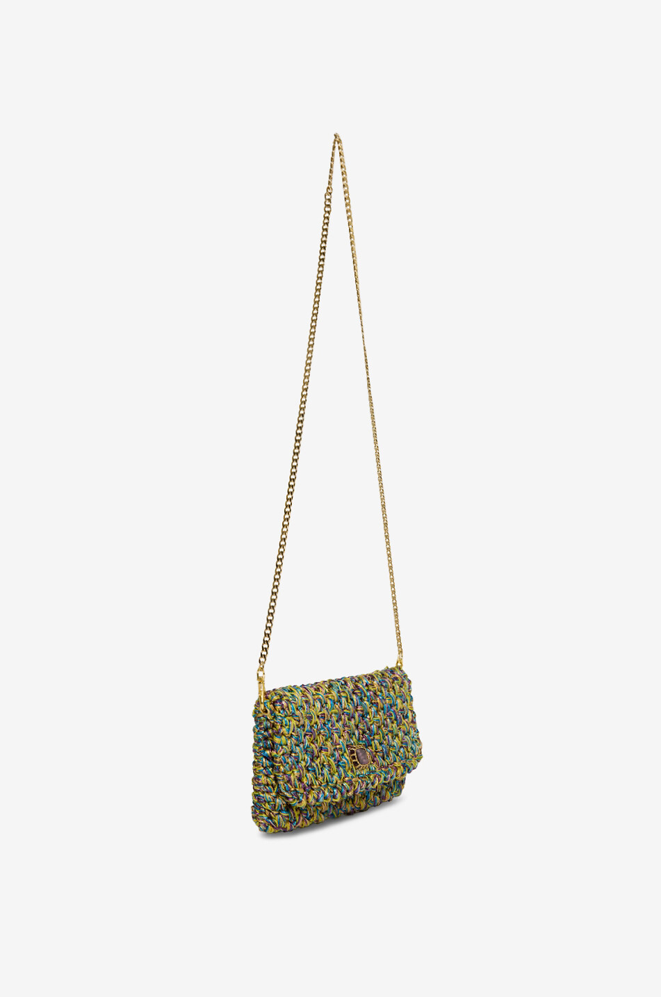 BOKS&BAUM PARIS Glitzernde gehäkelte Ketten-Schultertasche Anton Damen BUNT 2