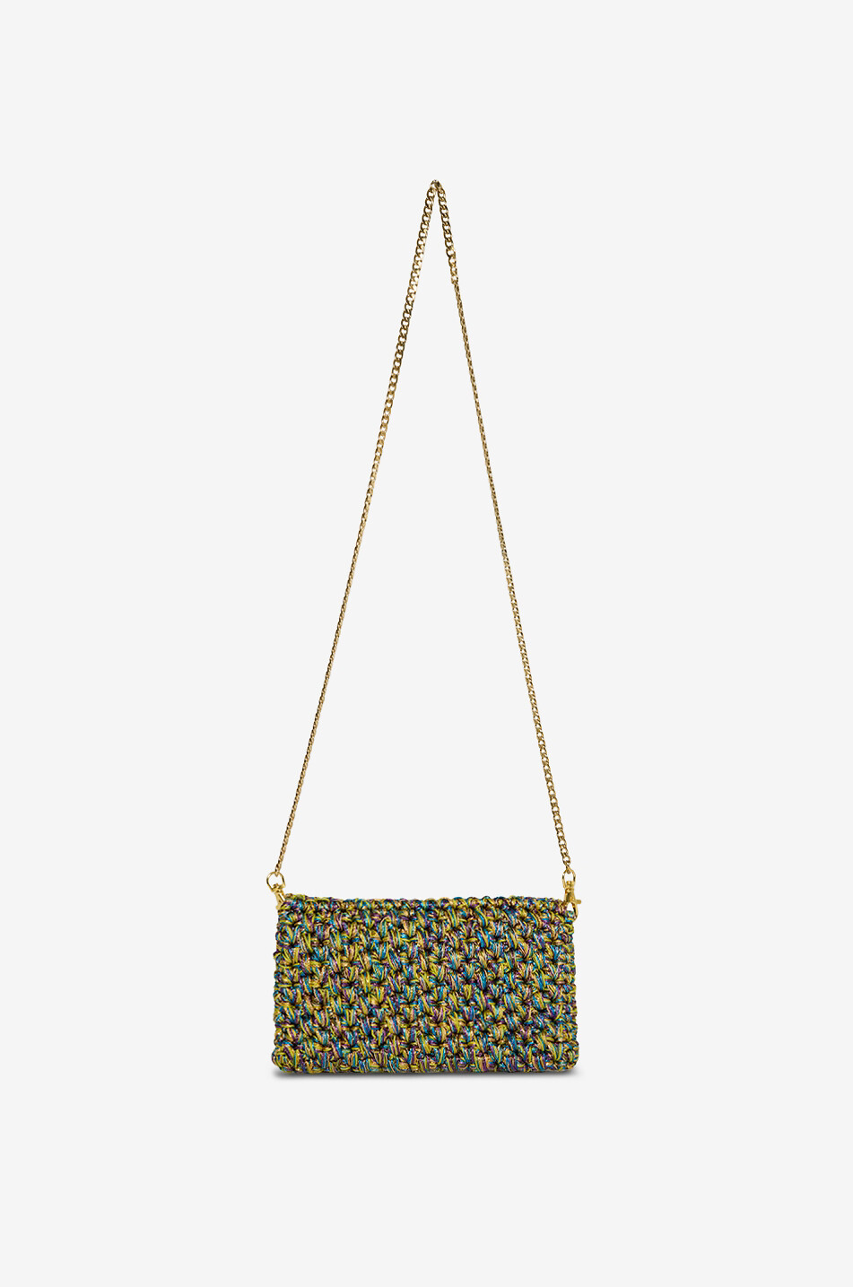 BOKS&BAUM PARIS Glitzernde gehäkelte Ketten-Schultertasche Anton Damen BUNT 3