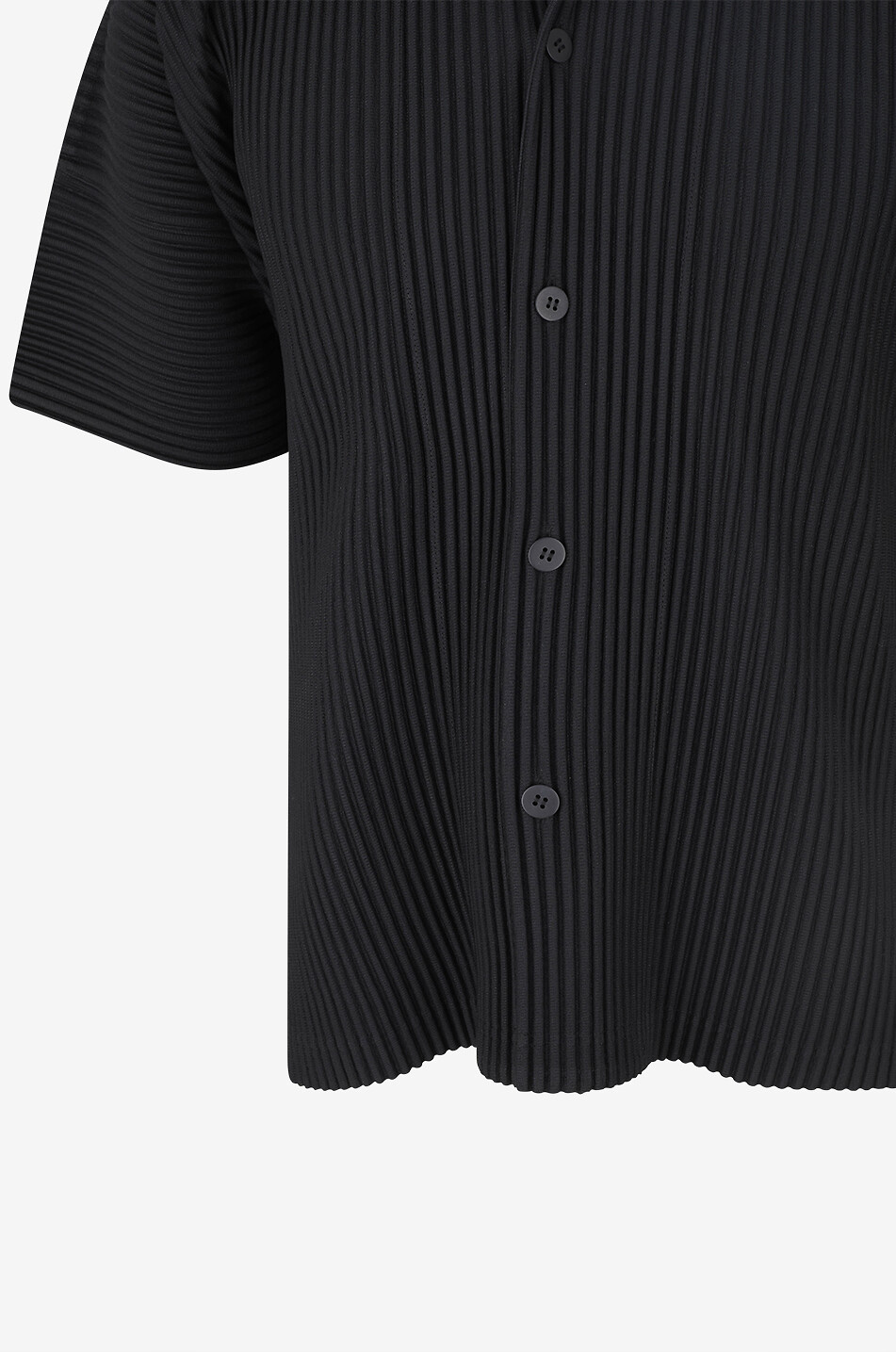 HOMME PLISSÉ ISSEY MIYAKE Chemise à manches courtes plissée en jersey Homme NOIR 3