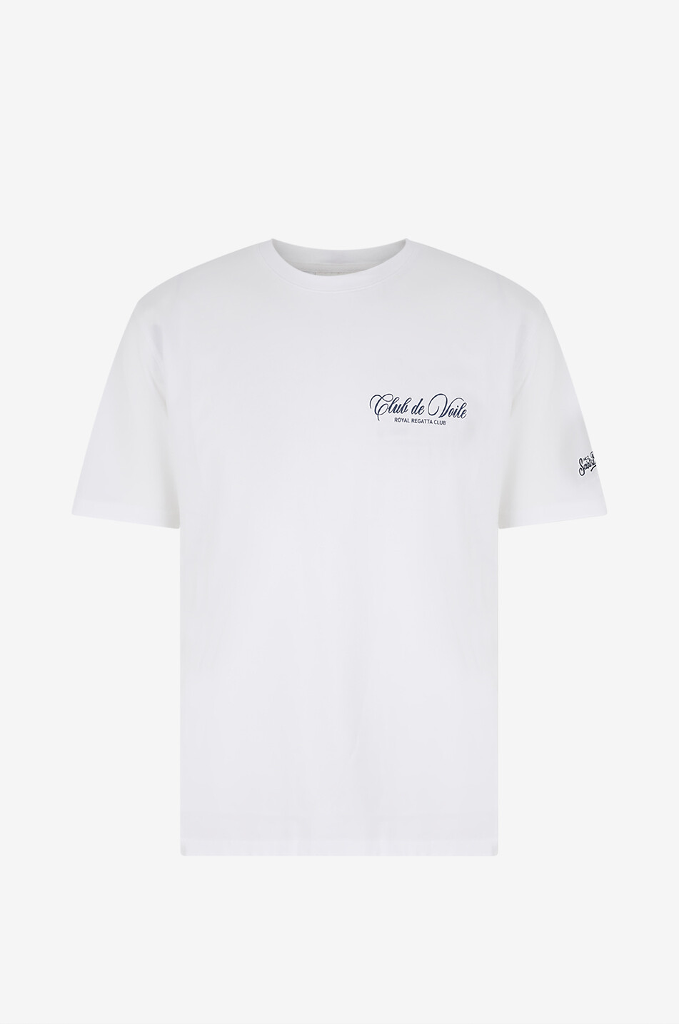 MC2 SAINT BARTH Portland printed cotton crewneck T-shirt Men WHITE 1
