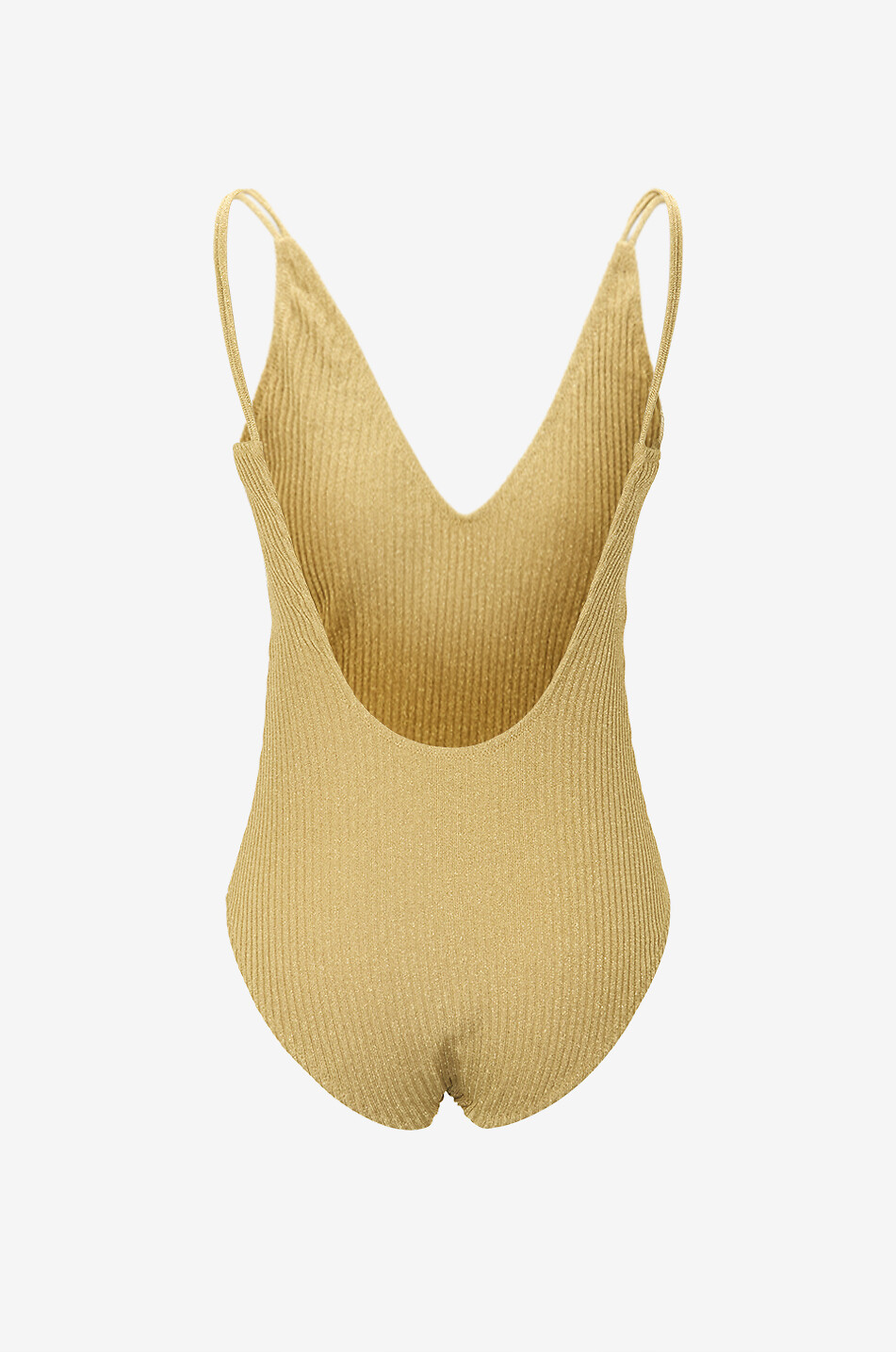 TOOSHIE Maillot de bain une pièce à col V en jersey lurex Isabella Crostina Femme DORE 2