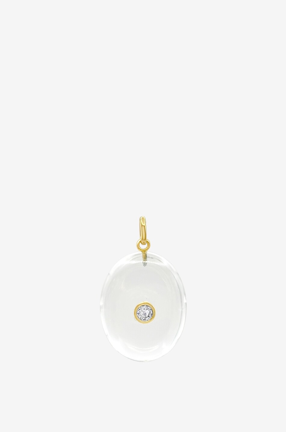Anhänger aus transparentem Quarz und Zirkonia Thalia Charm