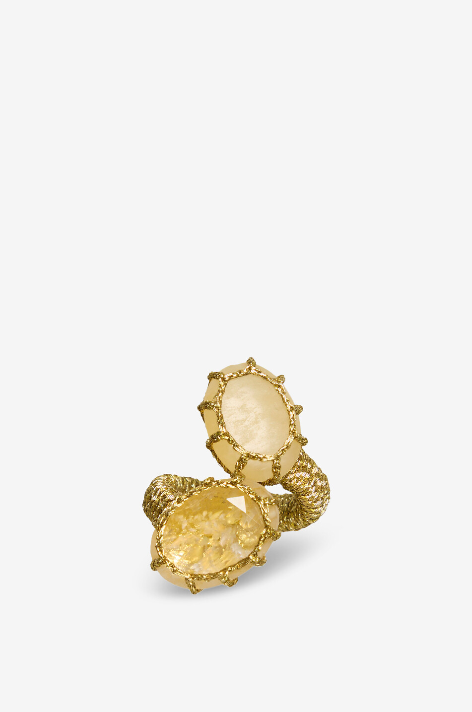 Bague ouverte ornée de pierres fines Cancun