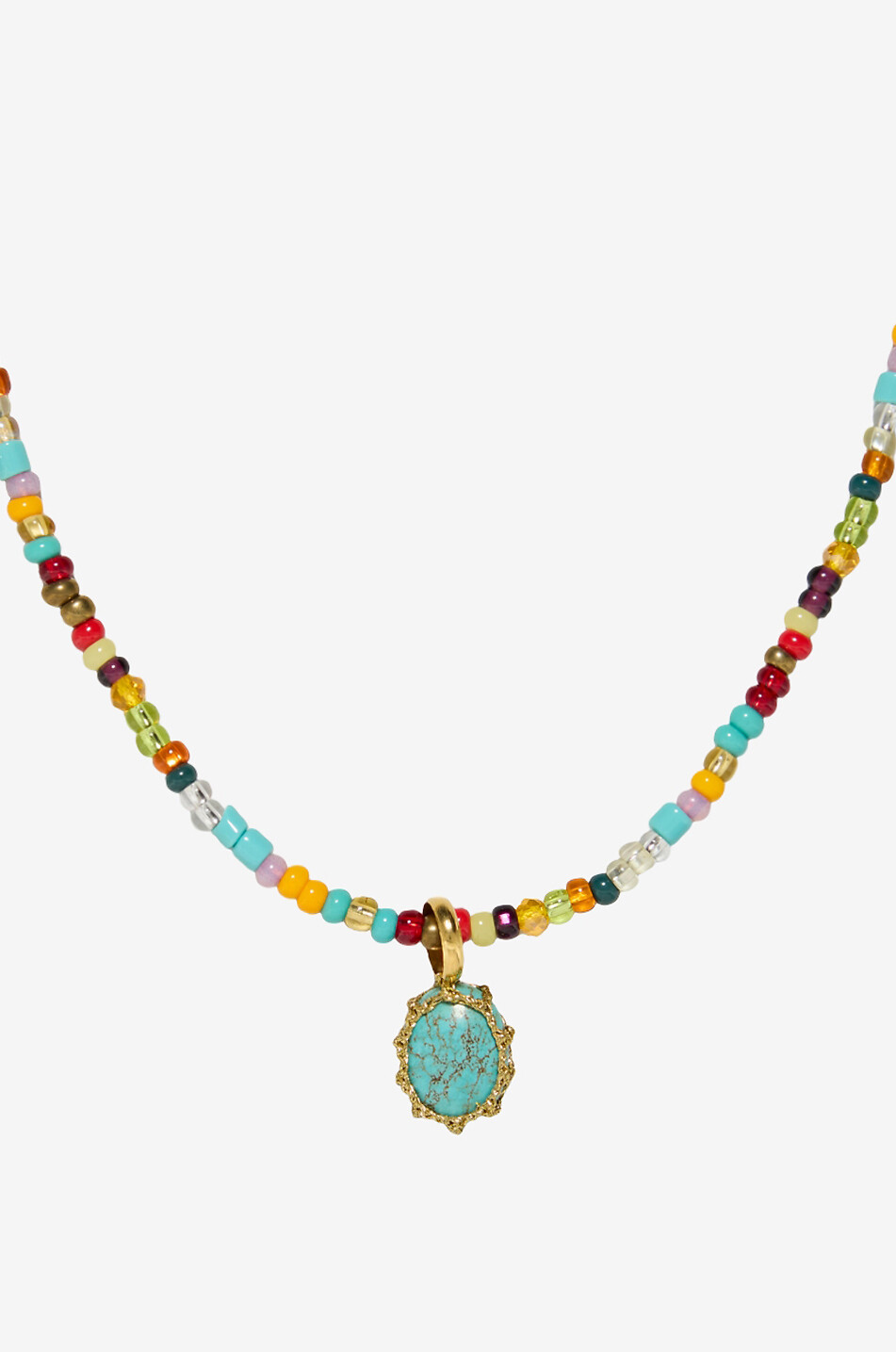 BOKS&BAUM PARIS Collier de perles à pendentif Lisboa Stone Femme MULTICOLORE3 1